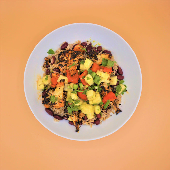Caribbean Cauliflower With Pineapple Salsa