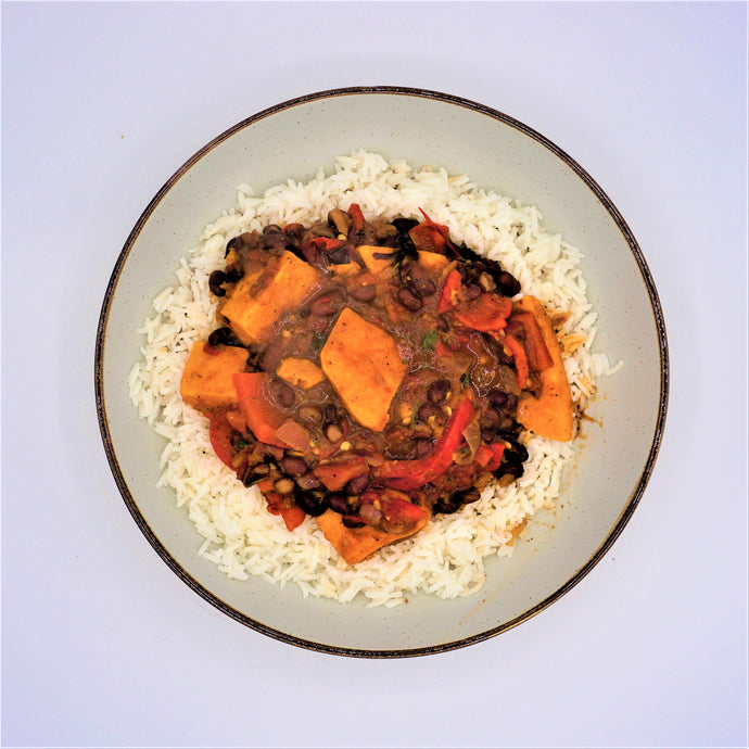 Sweet potato & black bean West Indian Curry